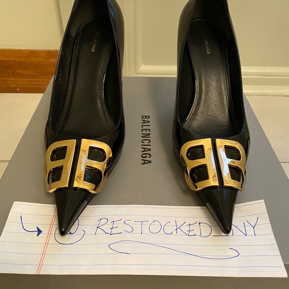 Balenciaga Black BB Pump size 38